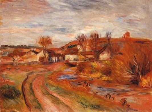 Landscape in Normandy - 1895 by Pierre Auguste Renoir